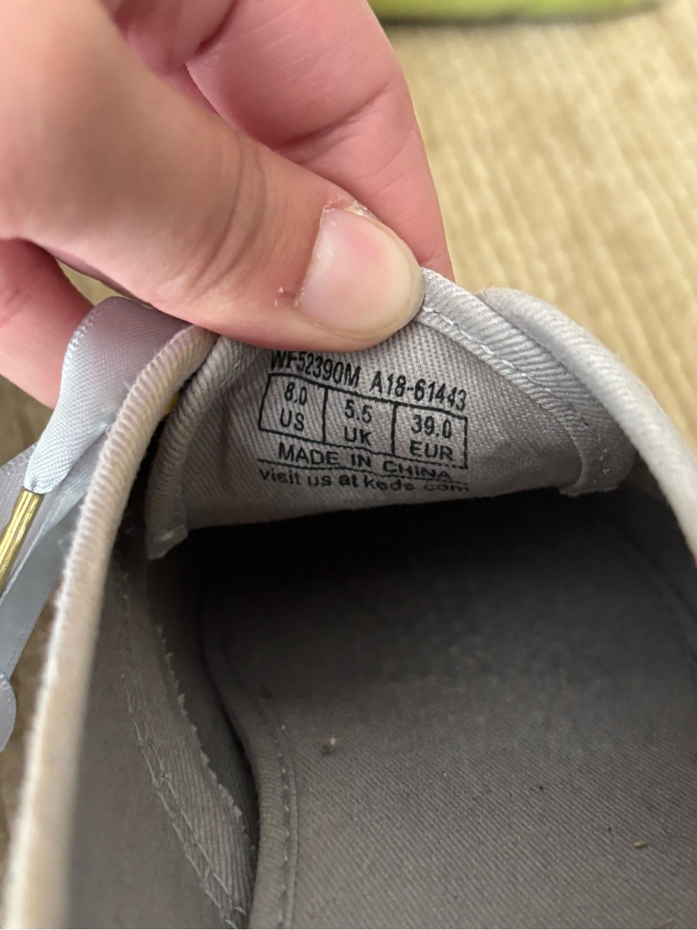 kate spade Silver Glitter Low-Top Sneakers with Satin Laces - Picture 4 of 4